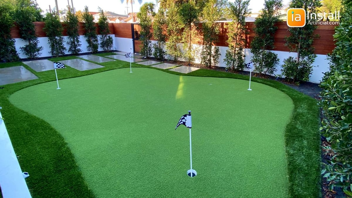 Cost of Outdoor Putting Green Backyard Remodel