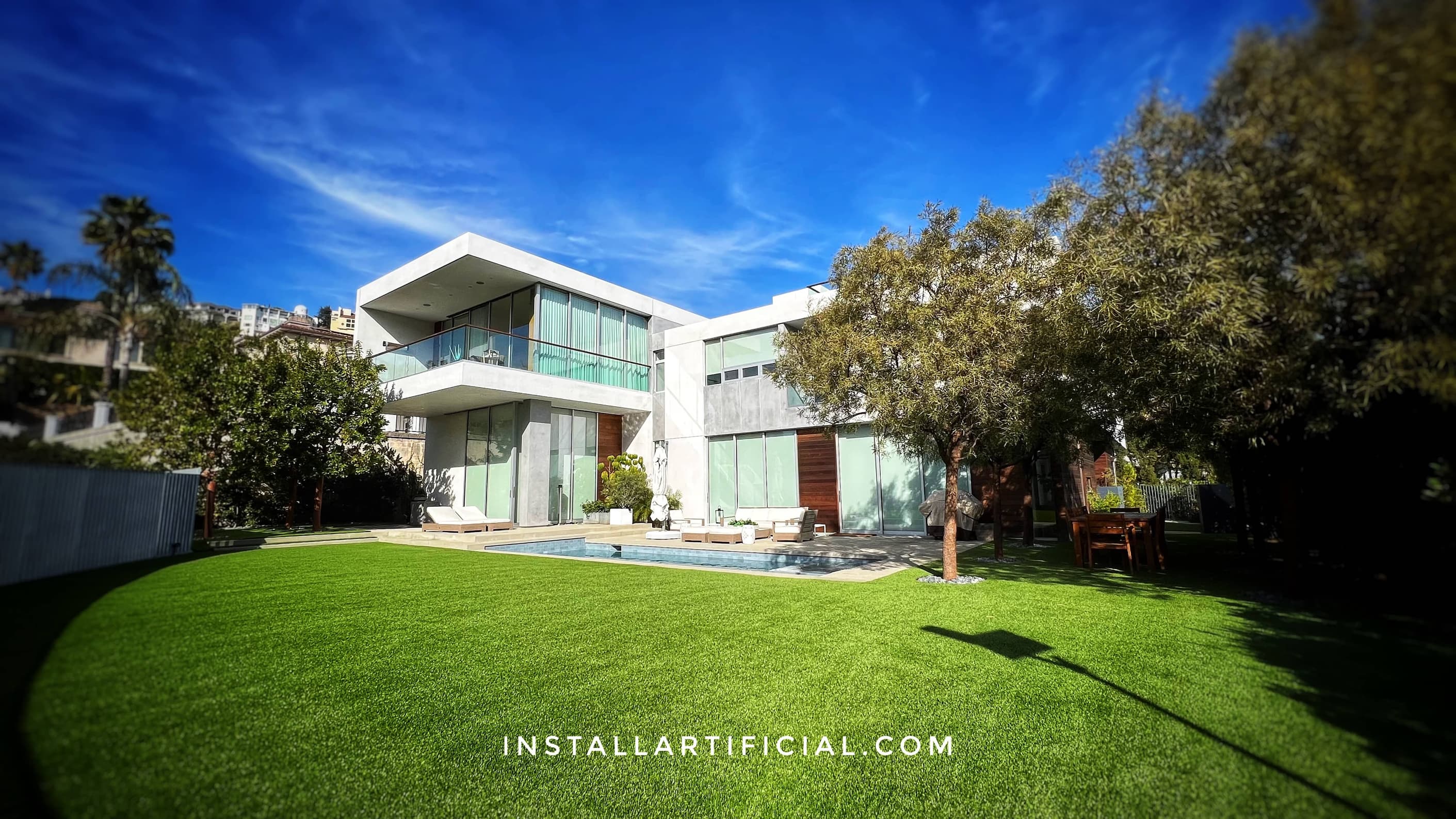 pet turf private backyard
