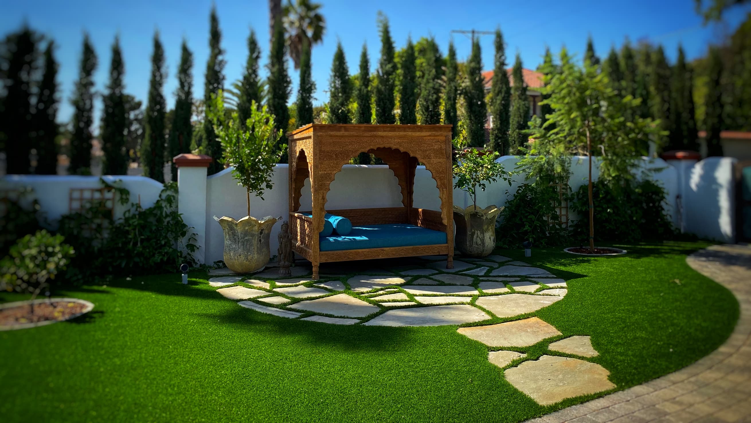 Backyard With Pavers And Grass Ztil News